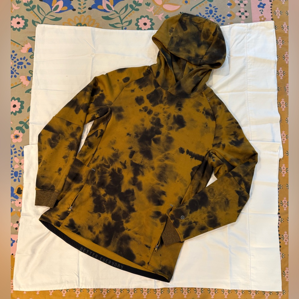 Lululemon Men’s Textured Tech Tye Dye Hoodie Sweatshirt Size M